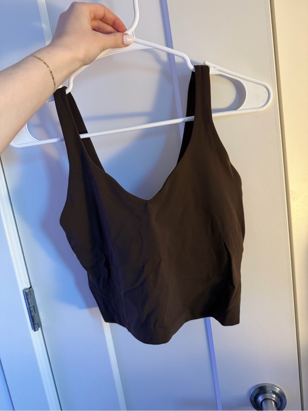 lululemon athletica Brown V-Neck Tank Top